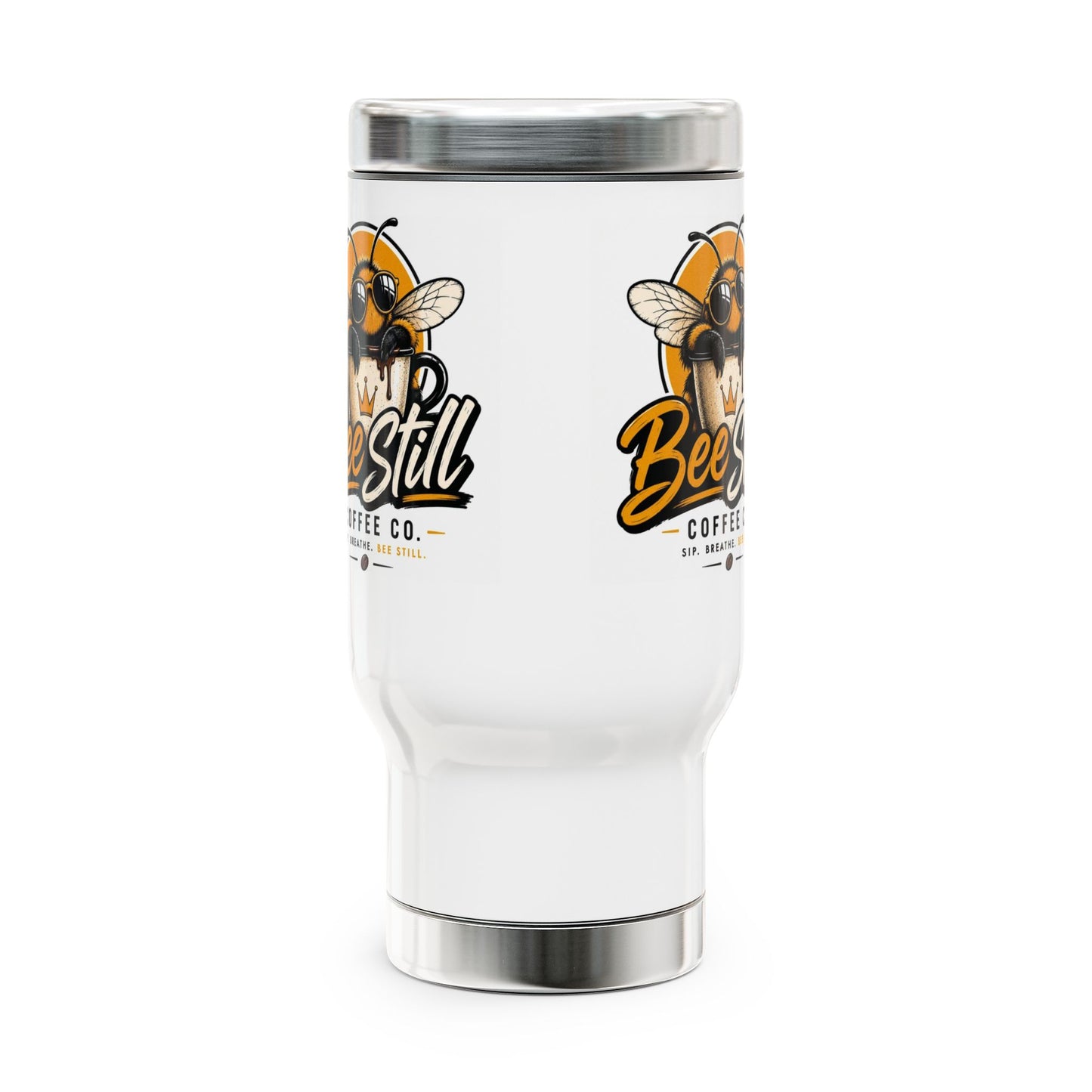 Stainless Steel Travel Mug with Handle, 14oz